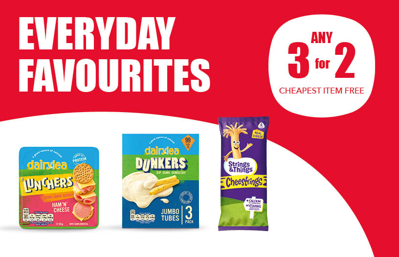 Everyday favourites - 3 for 2