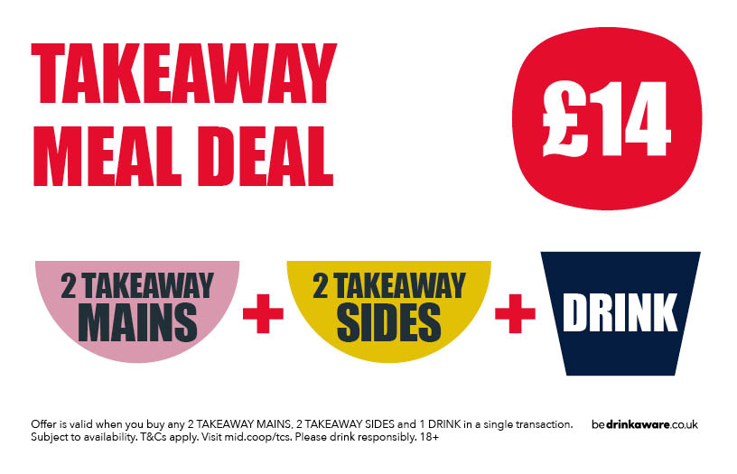 Takeaway meal deal - £14